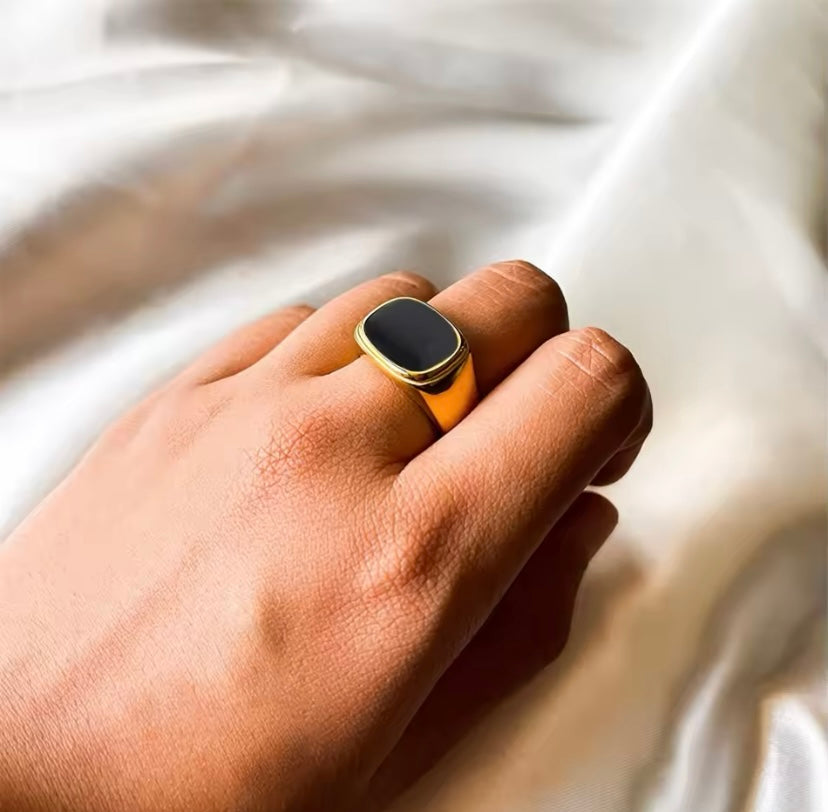 Onyx Signet Ring