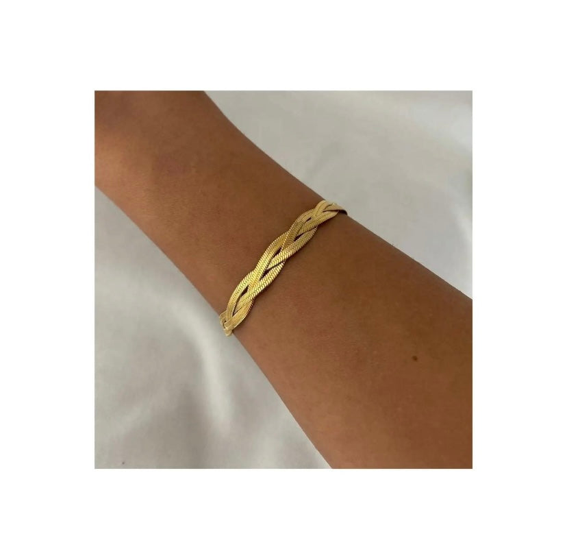 Triple herringbone bracelet