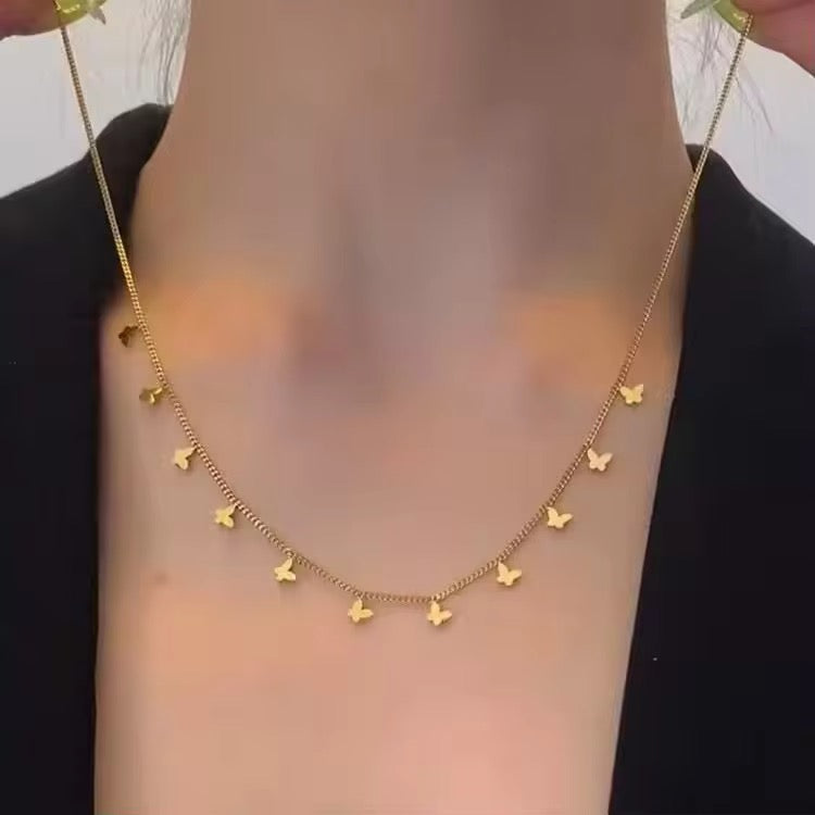 Butterfly chain necklace