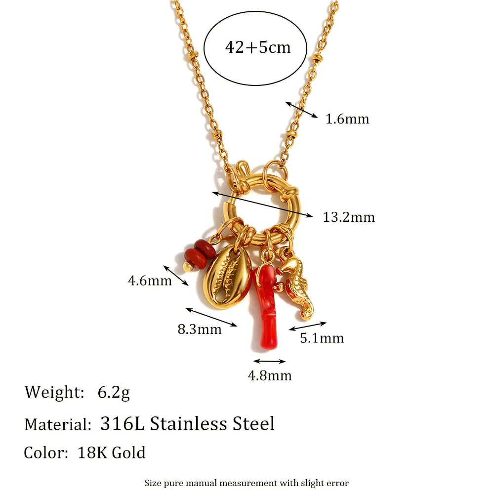 Ocean Muse Charm Necklace