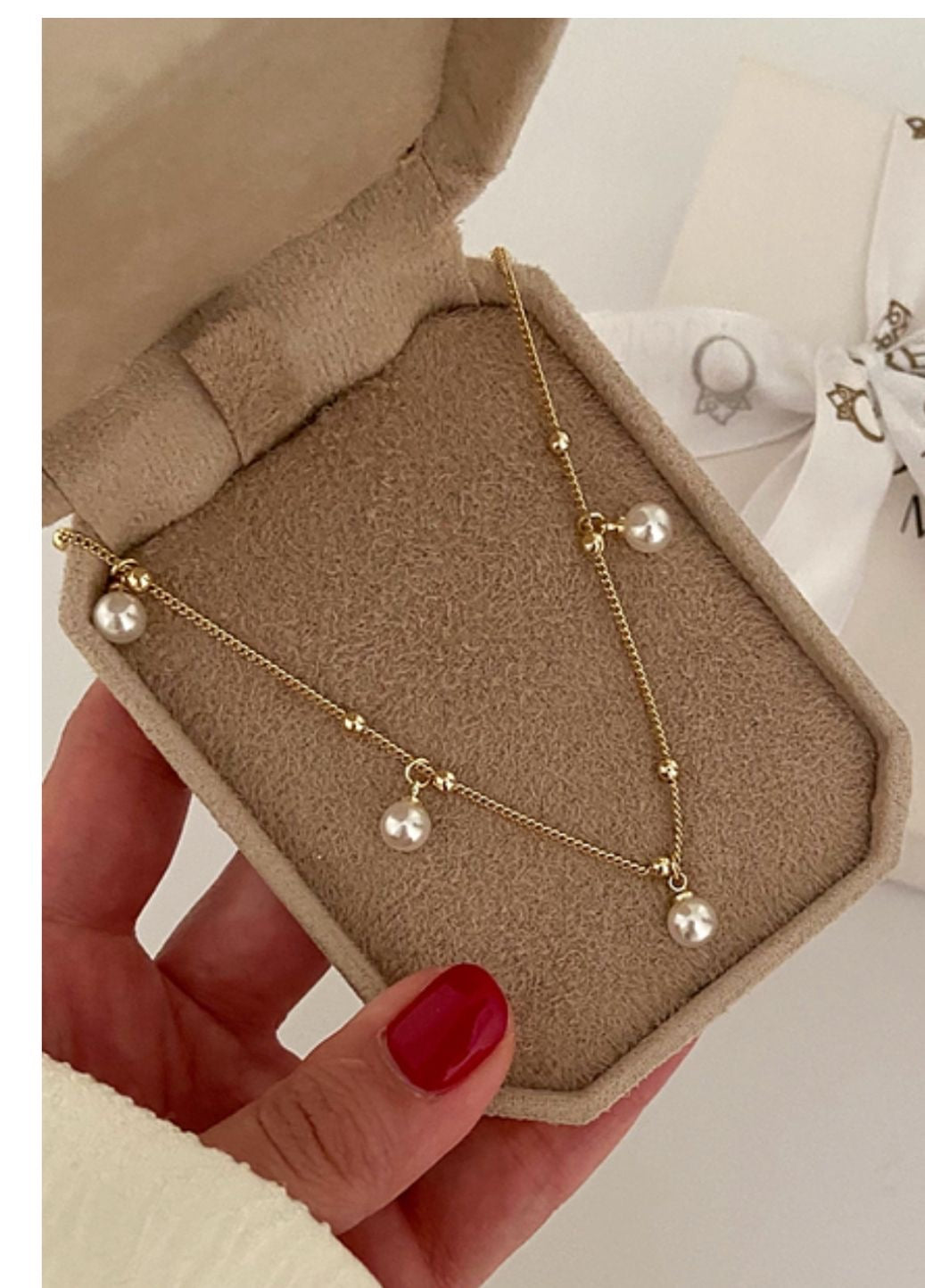Pearl Anklet 18k