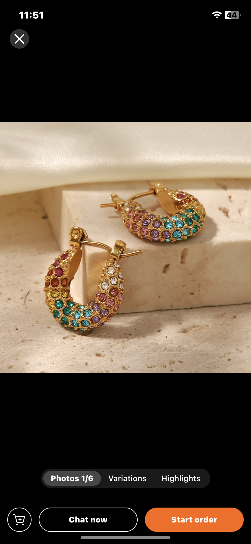 Rainbow mini huggies 18k