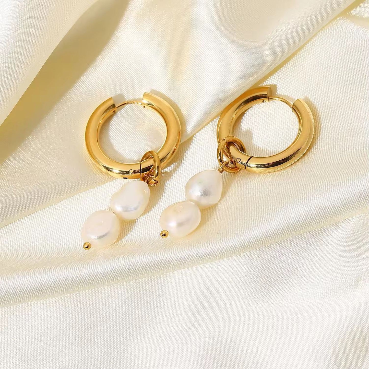 Pearl hoops