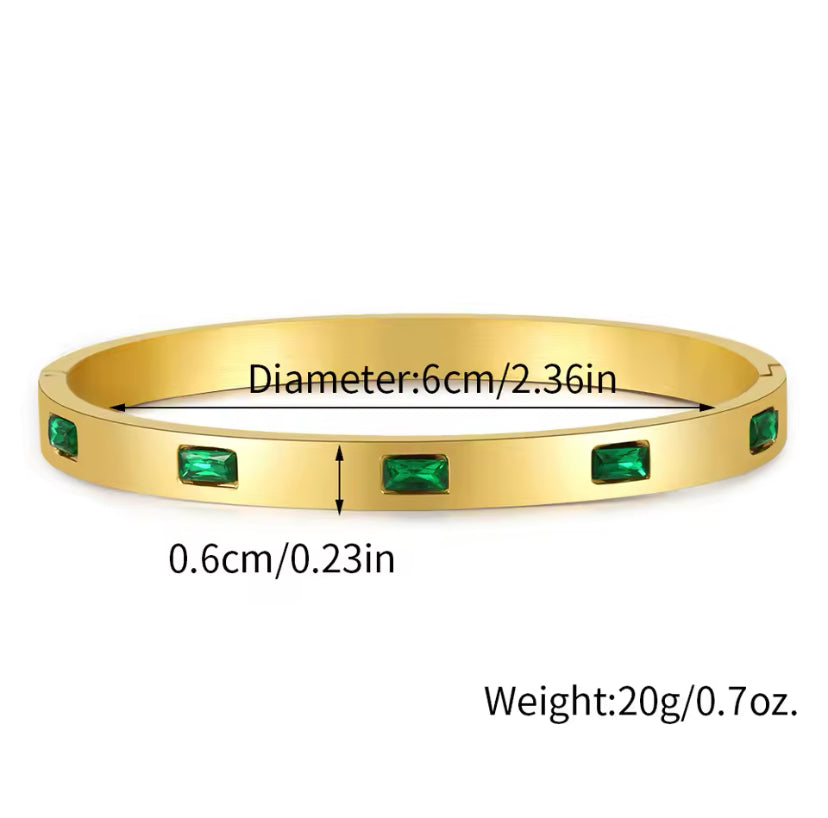 Emerald Bracelet 18k