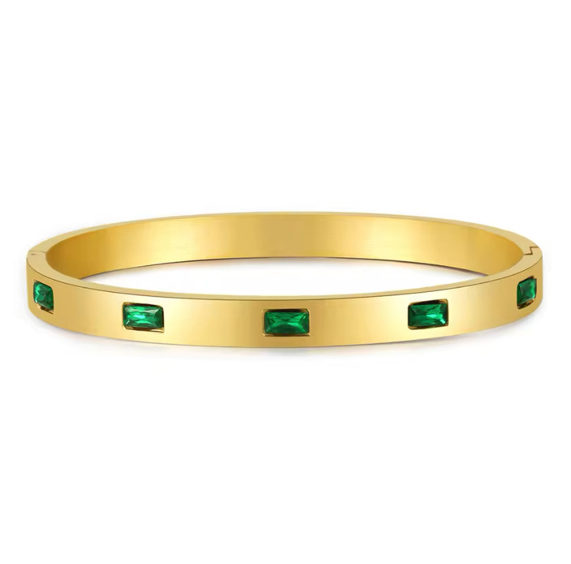 Emerald Bracelet 18k
