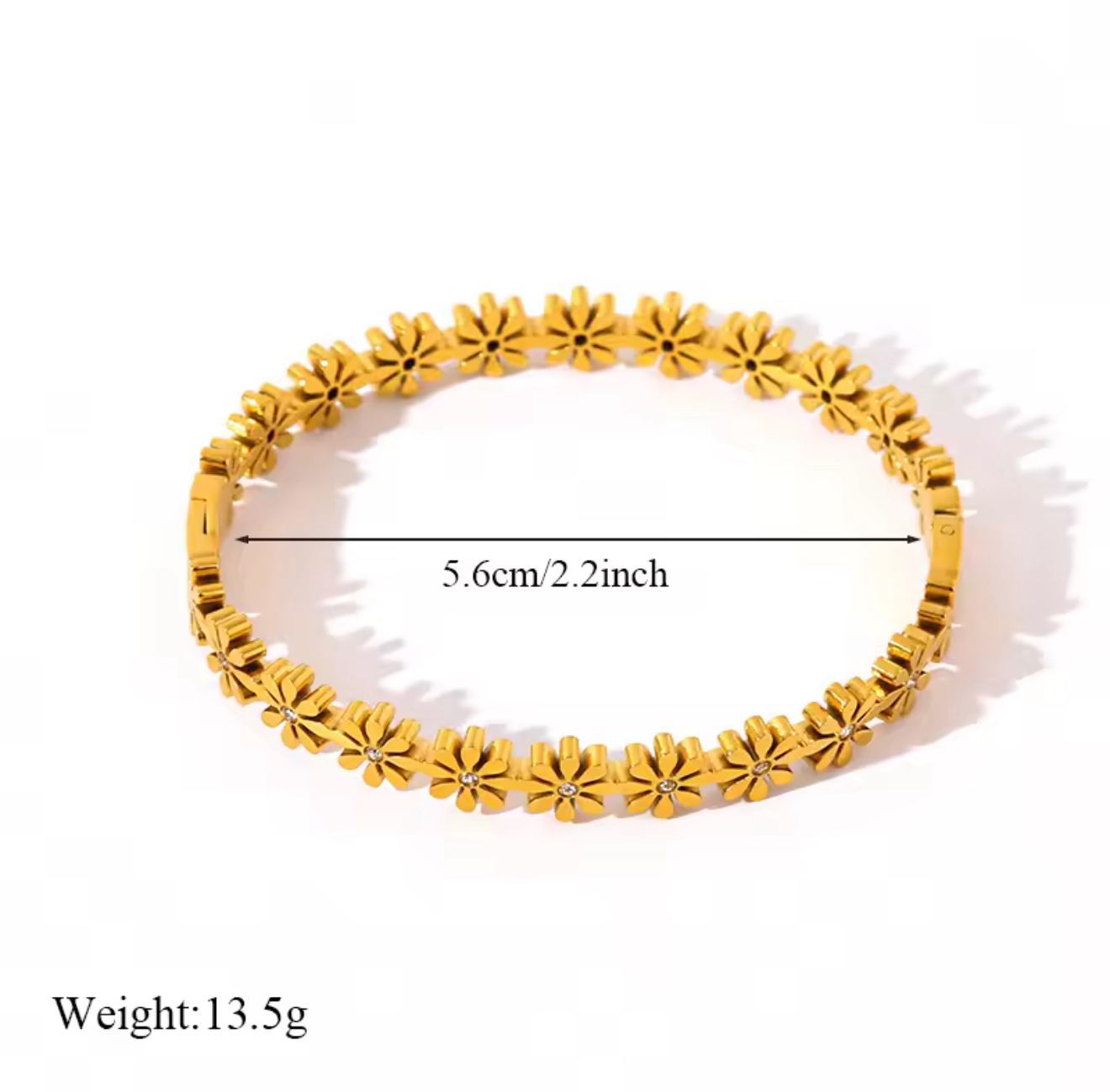 Daisy floral bracelet