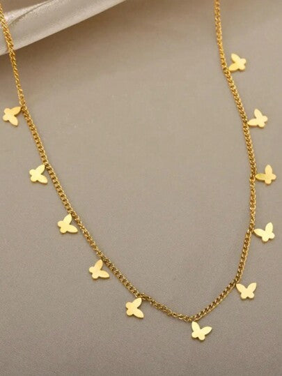 Butterfly chain necklace