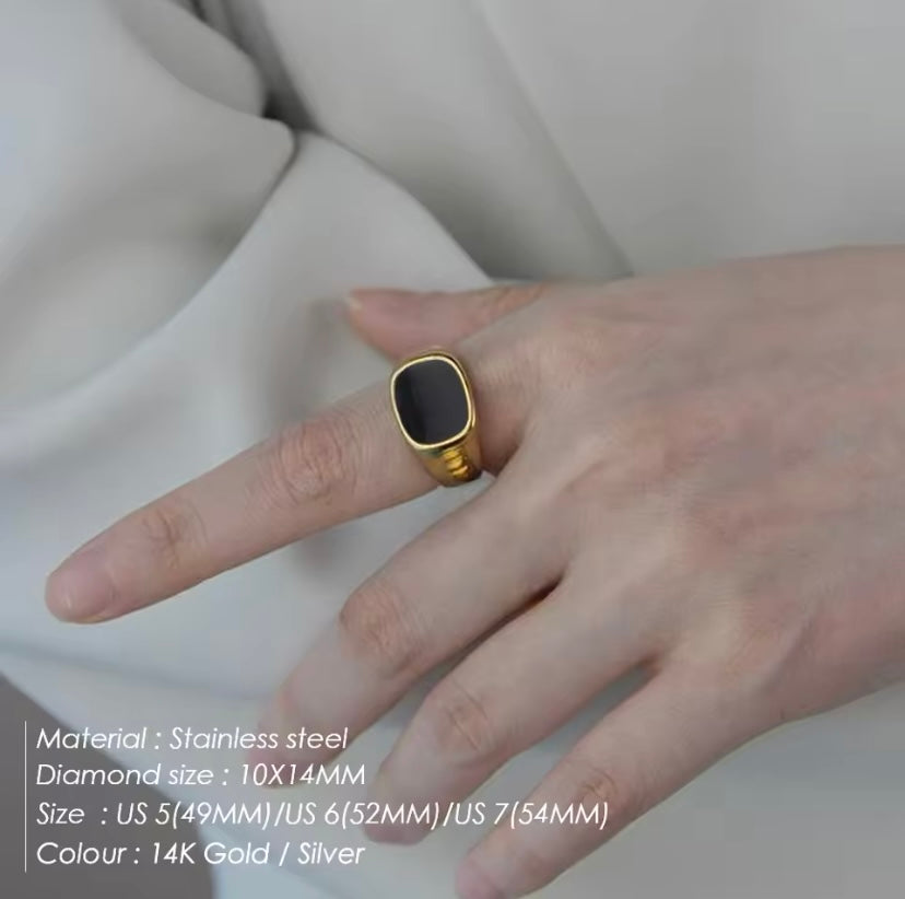 Onyx Signet Ring