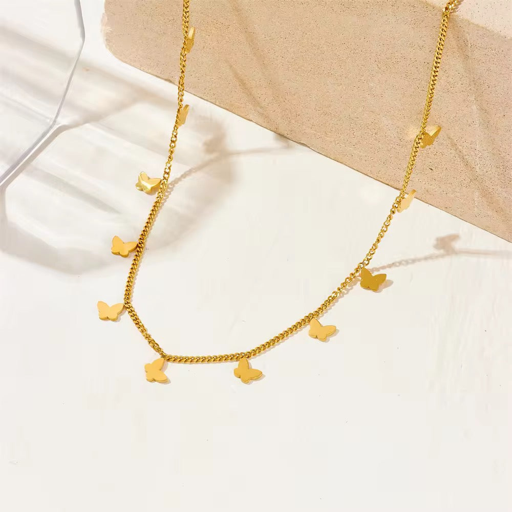 Butterfly chain necklace
