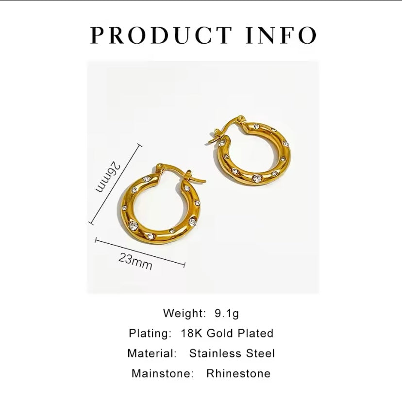Adornee hoops 18k