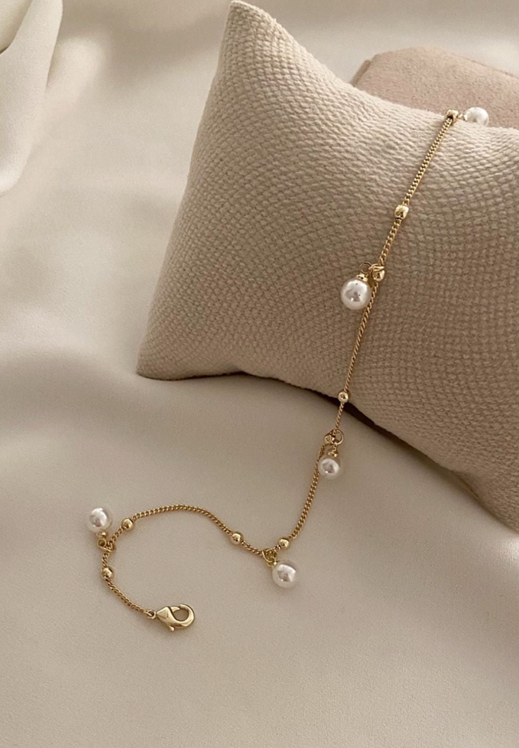 Pearl Anklet 18k