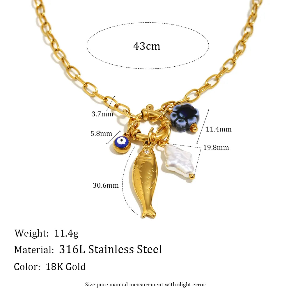 Sea Spirit Charm Necklace
