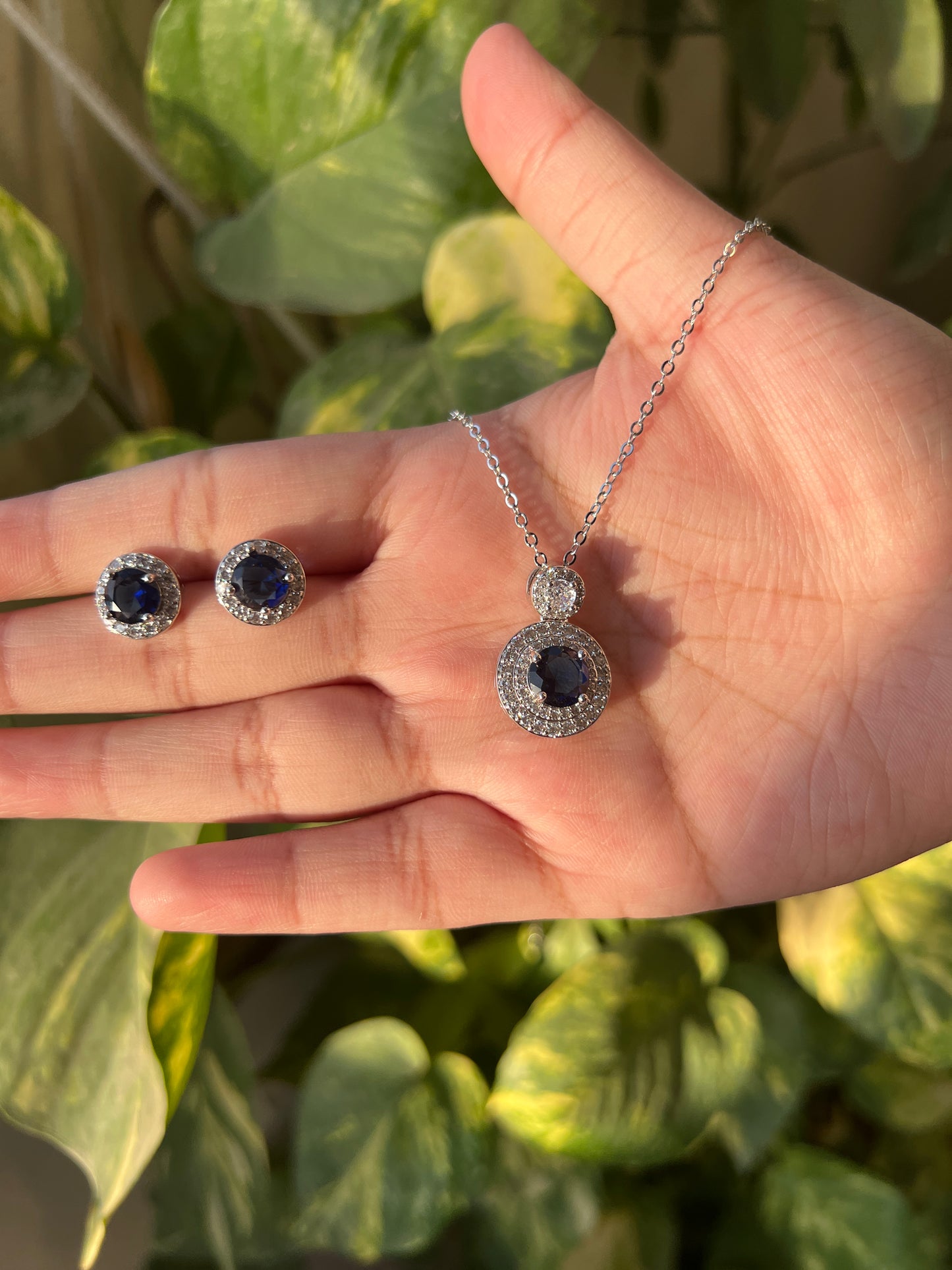 Sapphire set 18k