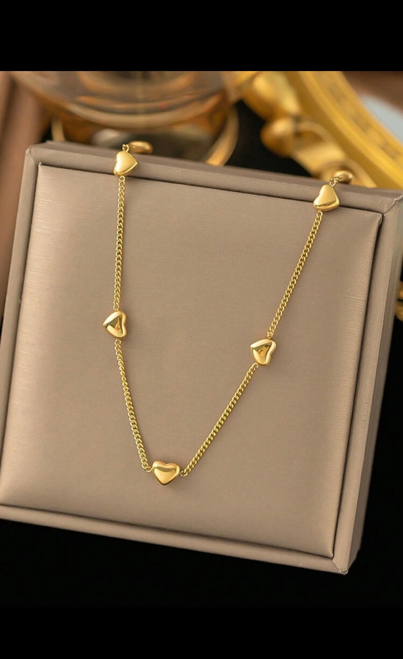 Heart chain 18k