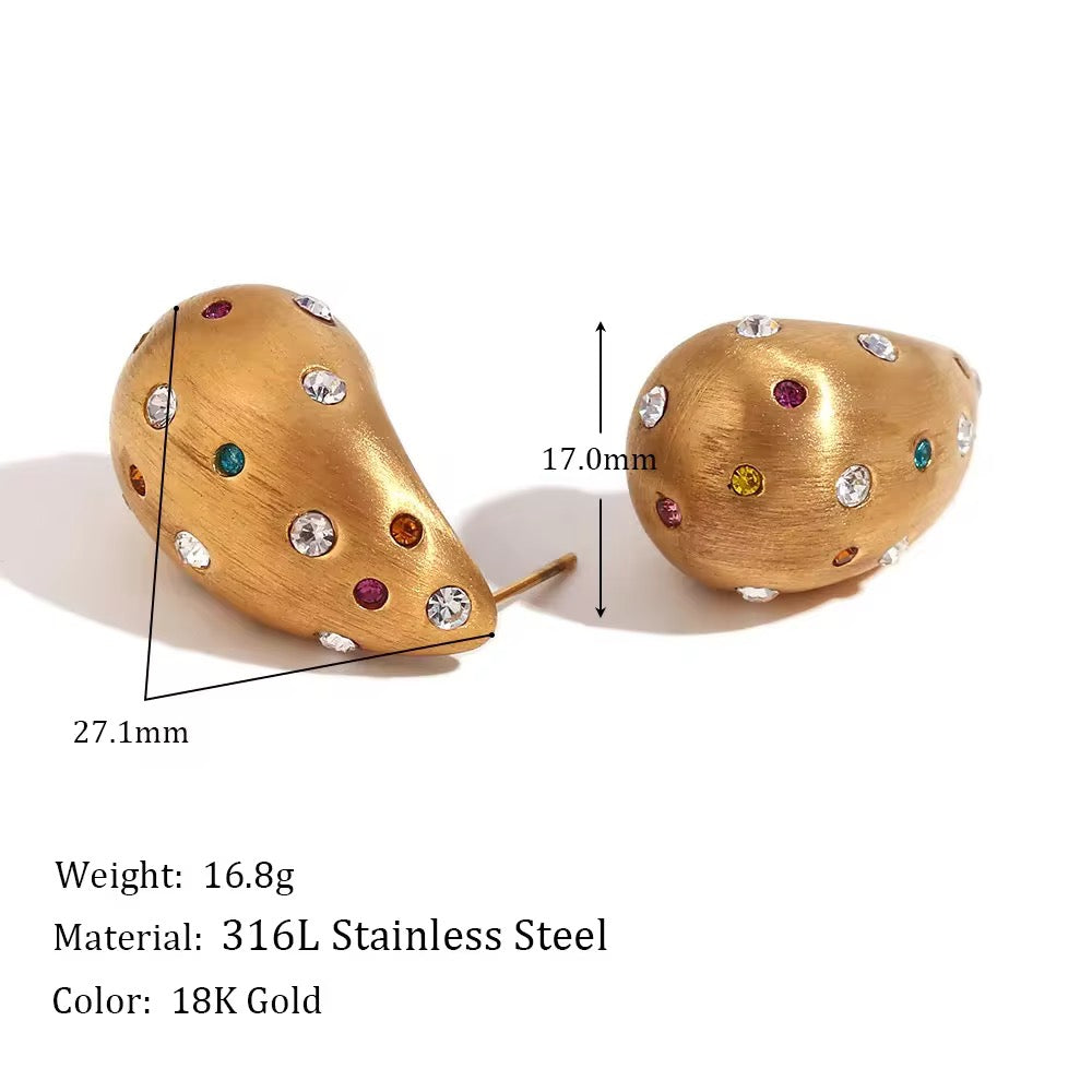 Matt Multi Hoops 18k
