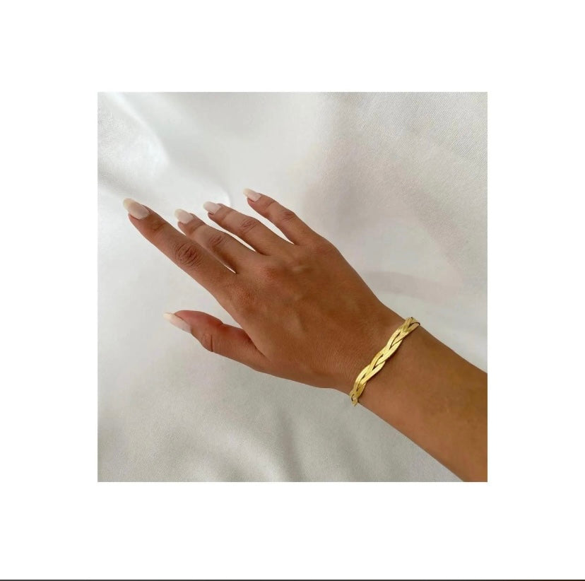 Triple herringbone bracelet