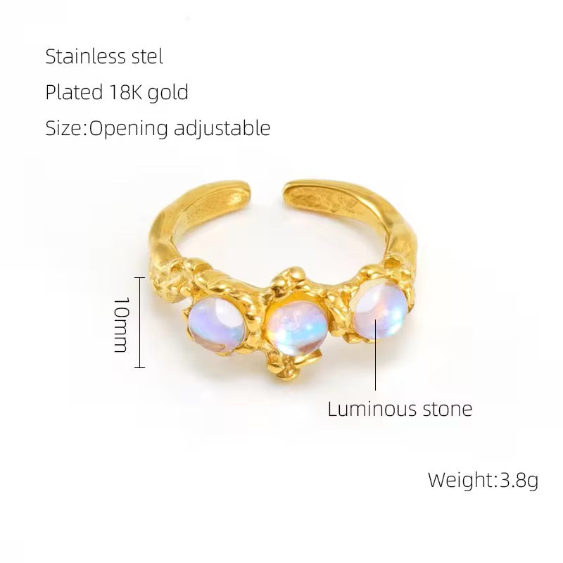 Moonstone ring