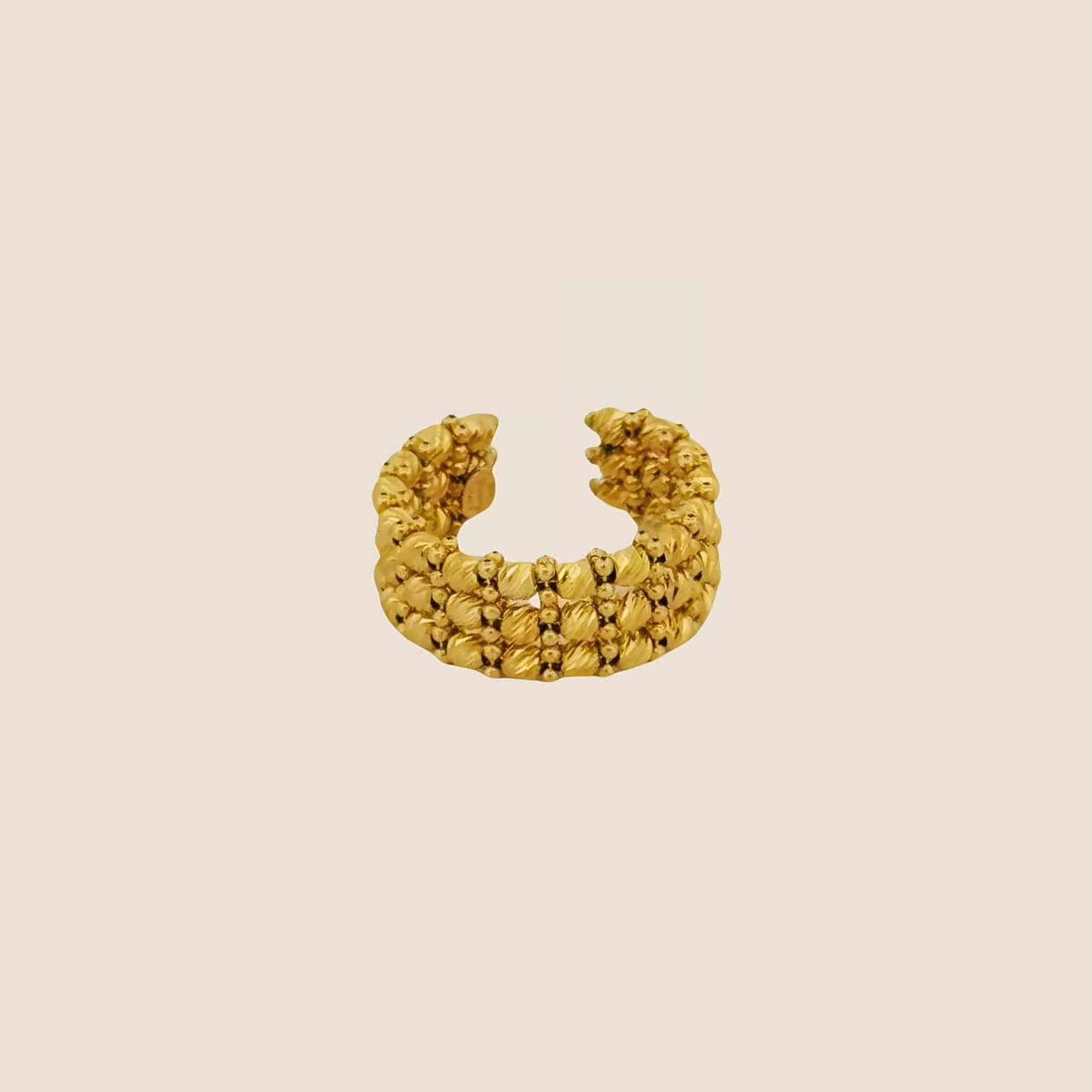 Tres Stone Cut Ring