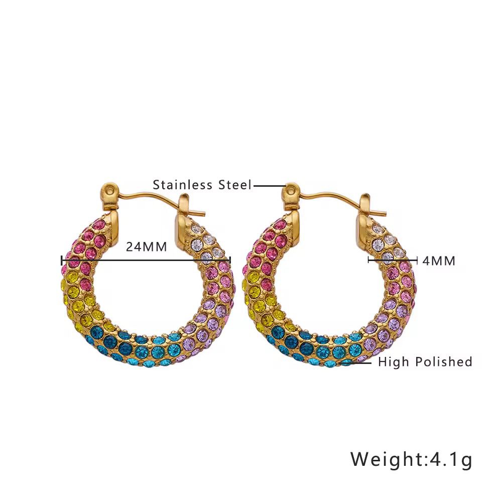 Rainbow Huggies 18k