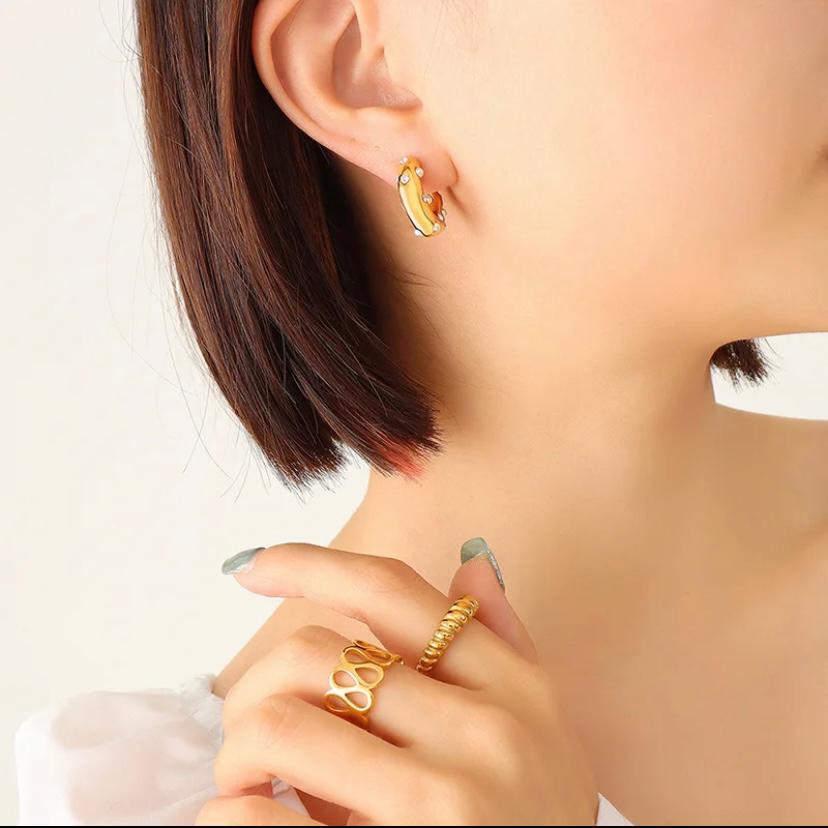 Meteor Hoops 18k