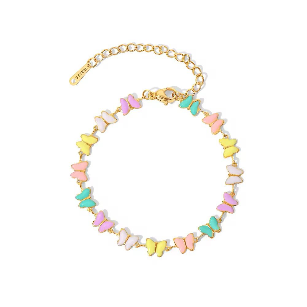 Charm butterfly anklet