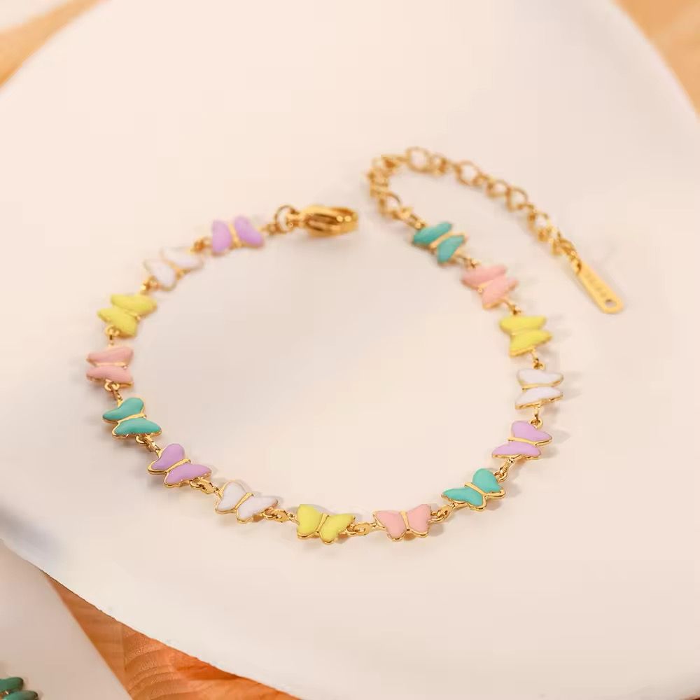 Charm butterfly anklet