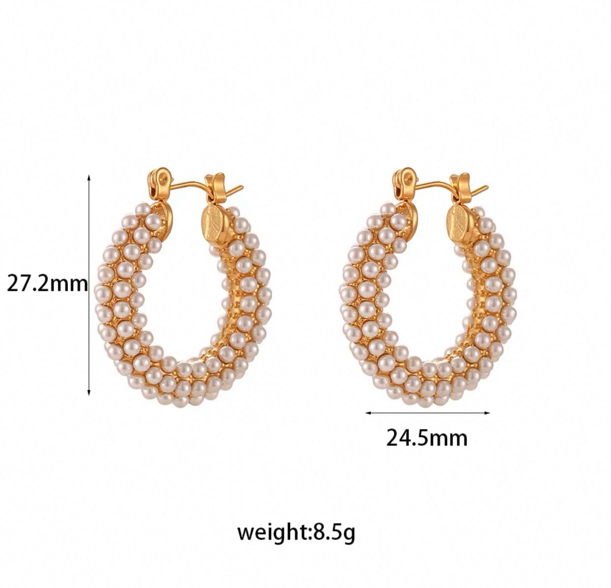 Stippled Pearl 18k