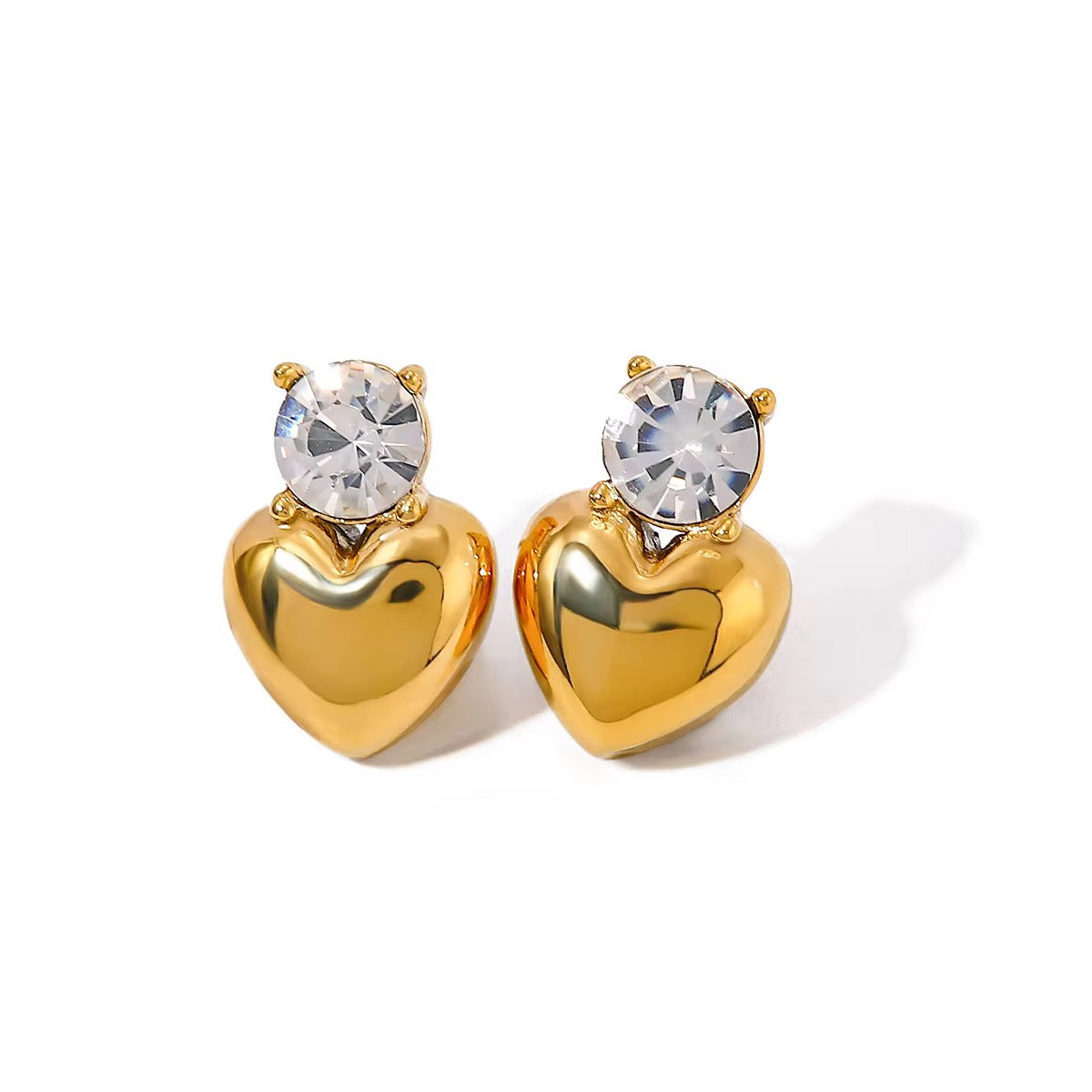 Heart studs