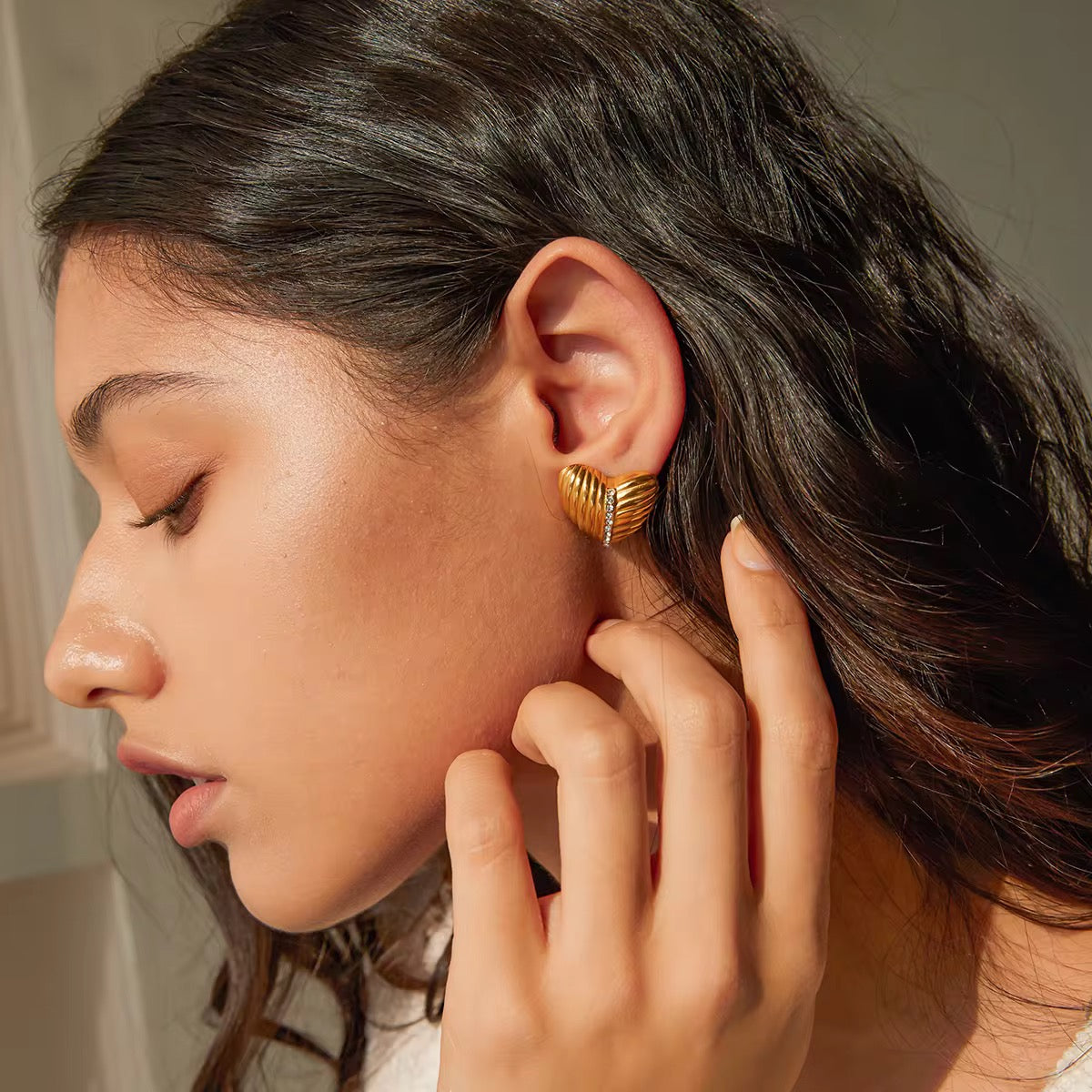 Chunky Heart Earrings