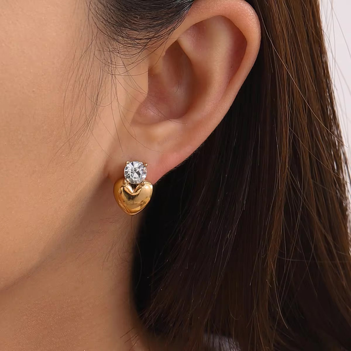 Heart studs