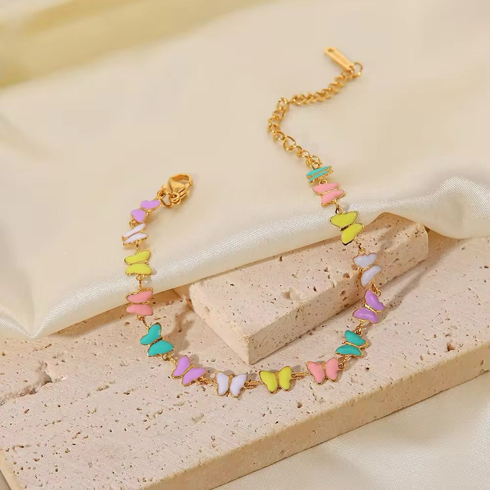 Charm butterfly anklet