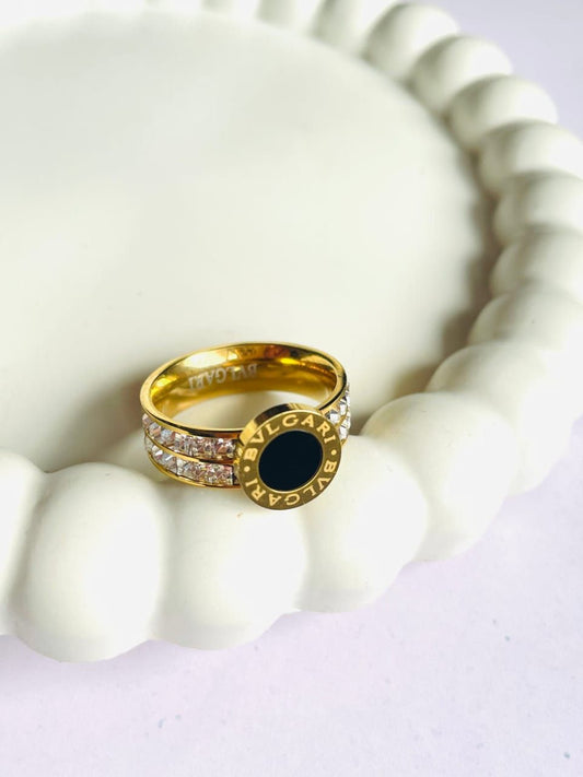 Black stone Ring