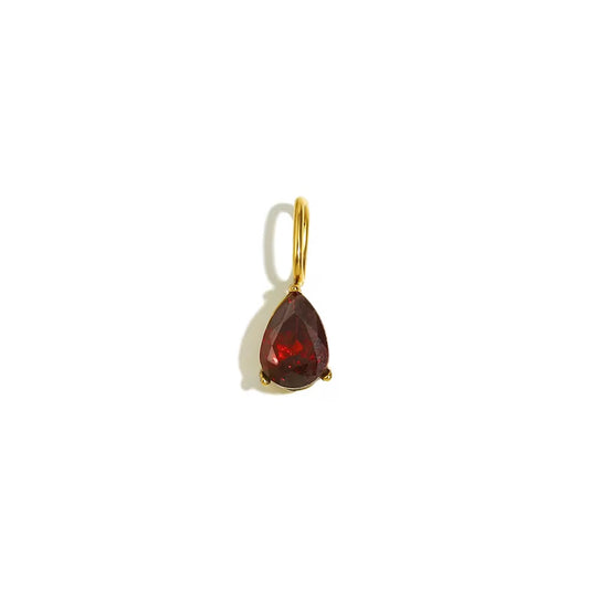 Garnet pendant 18k