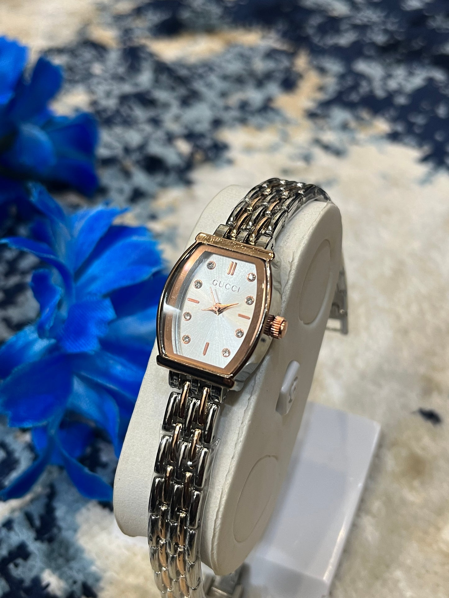 Gucci mini two tone (silver & rose)