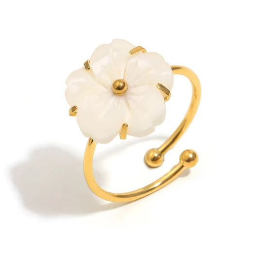 Daisy ring 18k