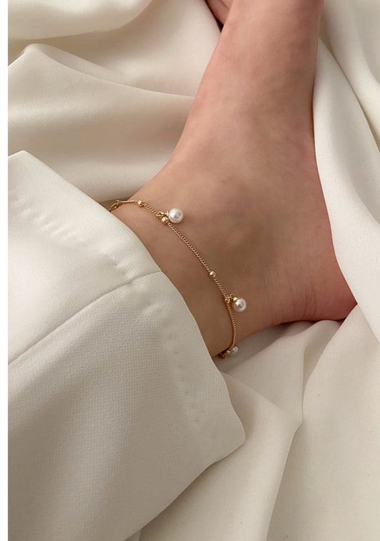 Pearl Anklet 18k