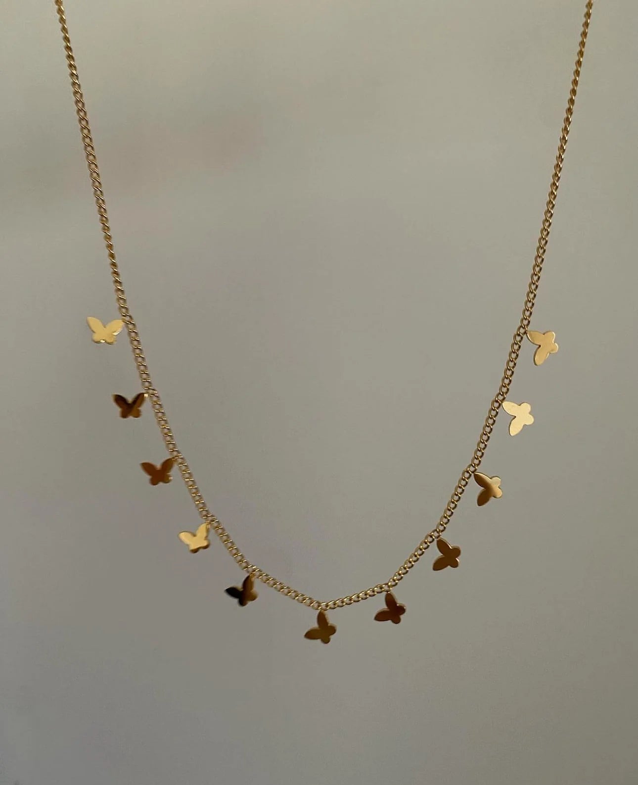 Butterfly chain necklace