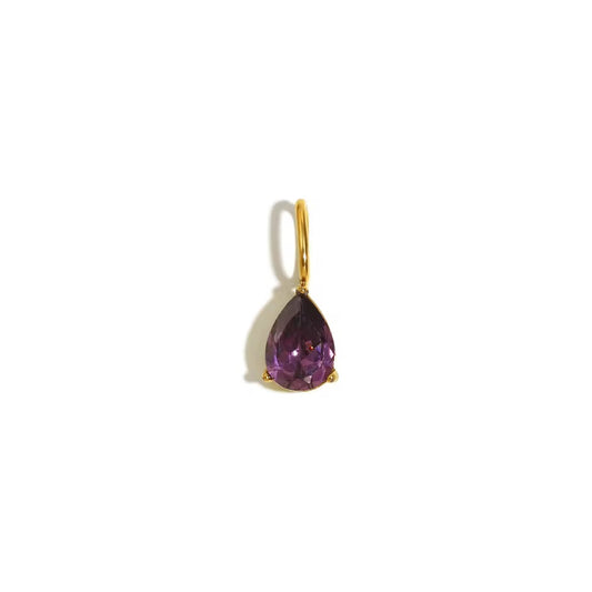 Purple Sapphire pendant 18k