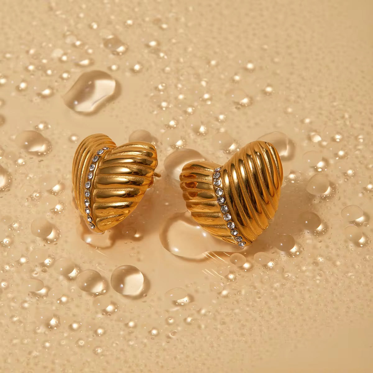 Chunky Heart Earrings