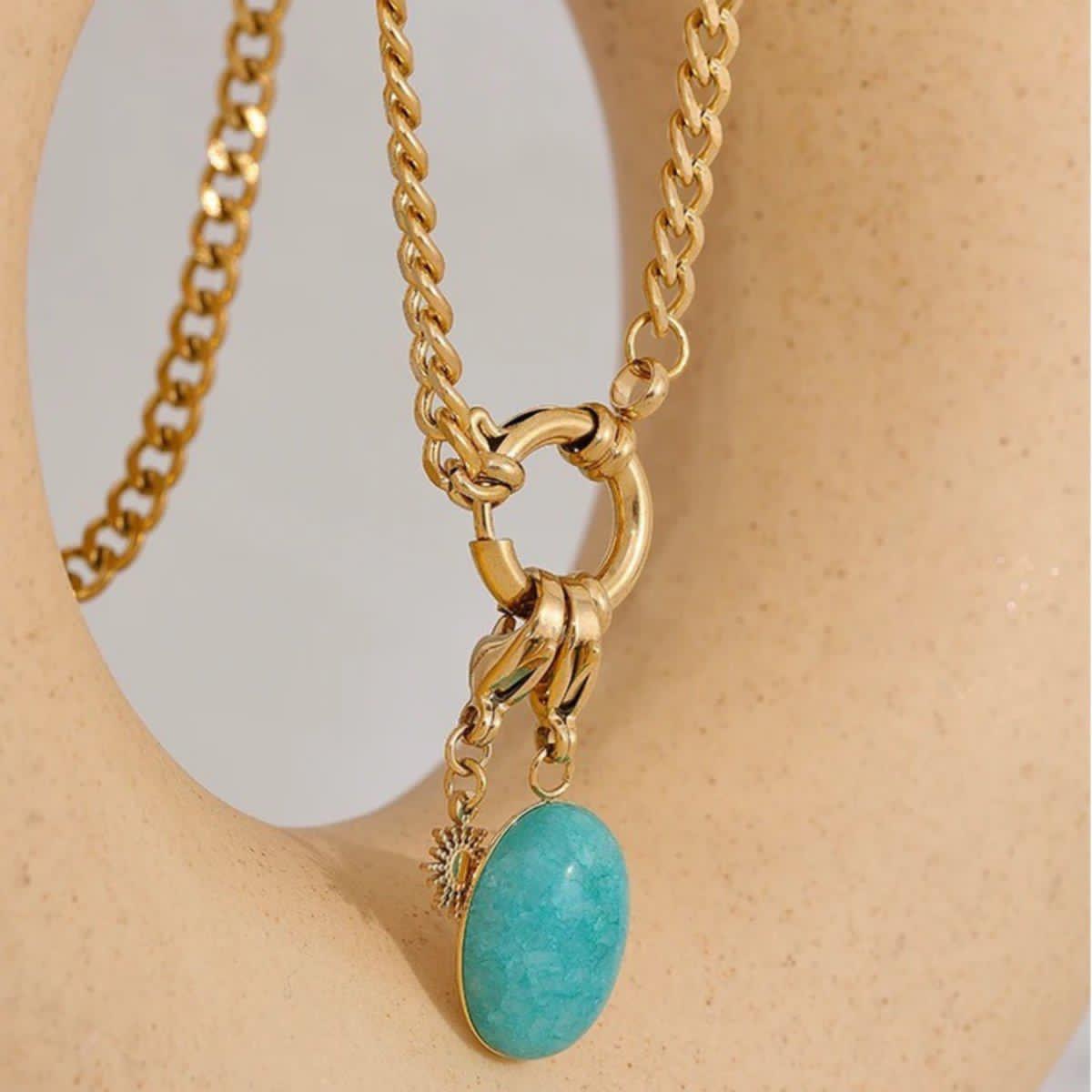 The sea turquoise
