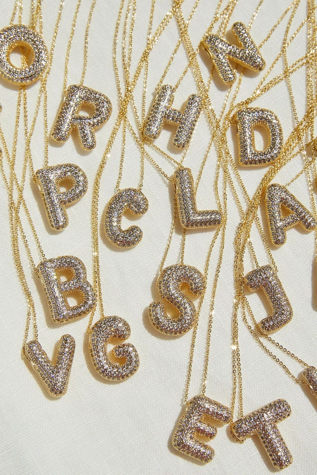 Bubble Initial Necklaces