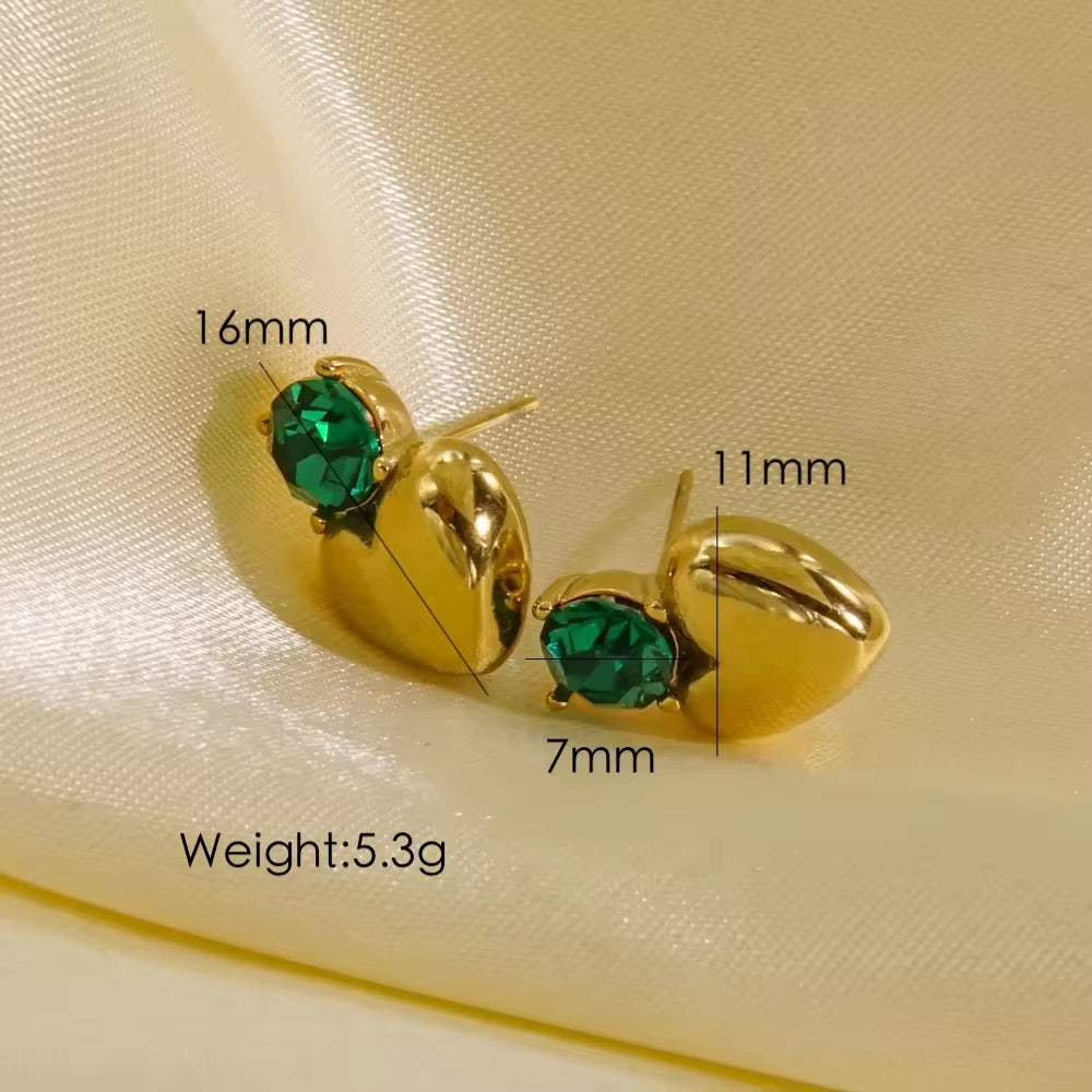 Heart studs