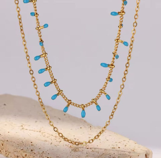 Dainty turquoise necklace