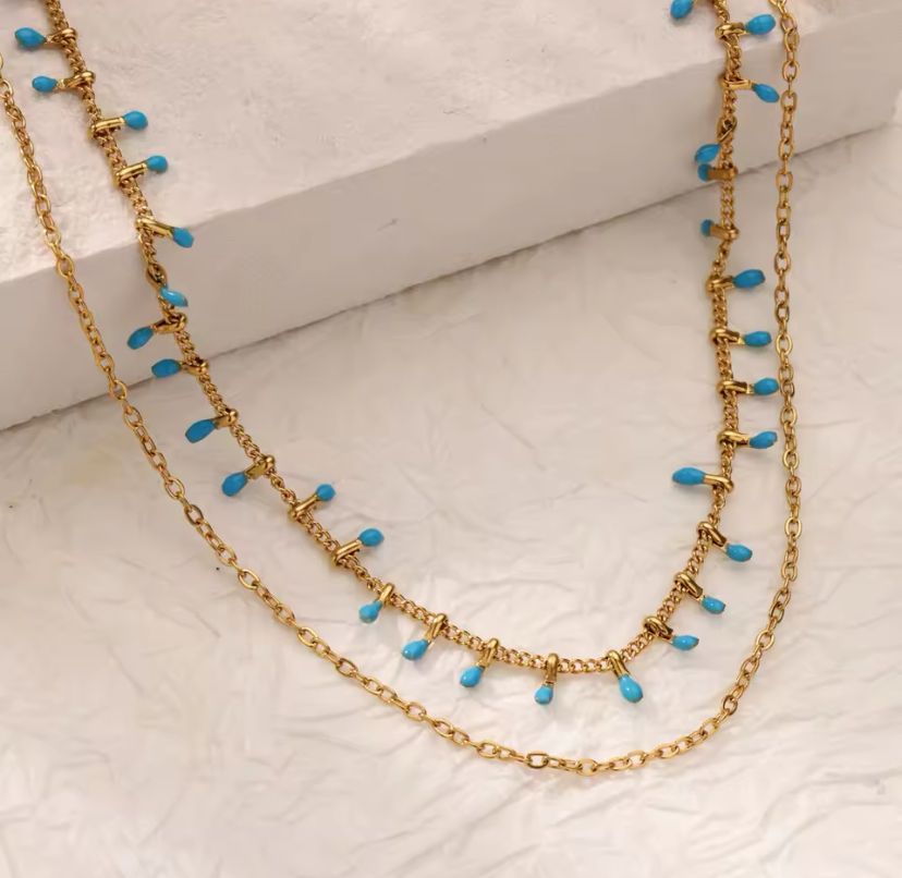 Dainty turquoise necklace