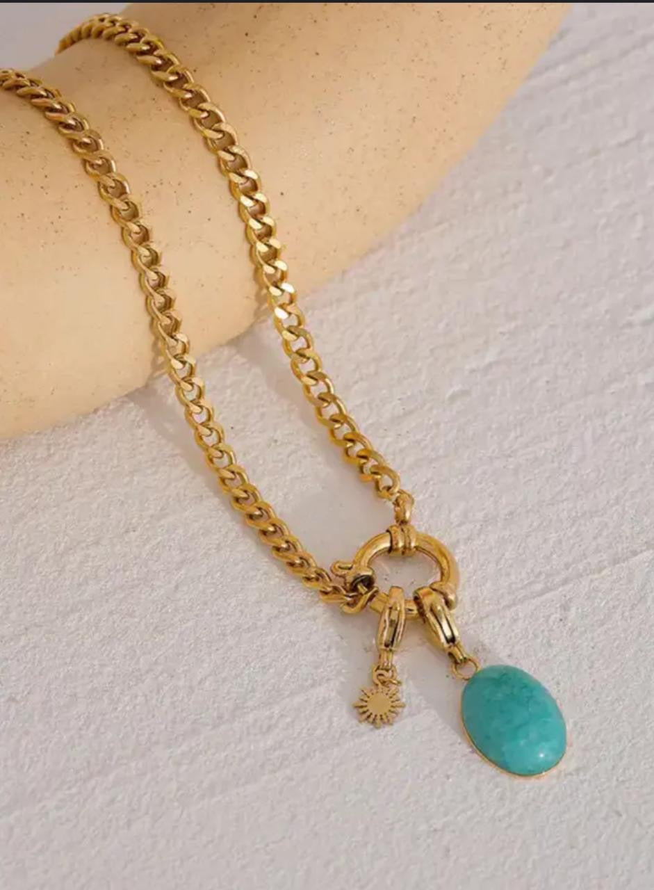 The sea turquoise