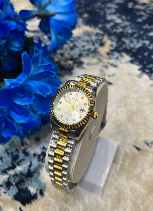 Rolex mini dated (white)
