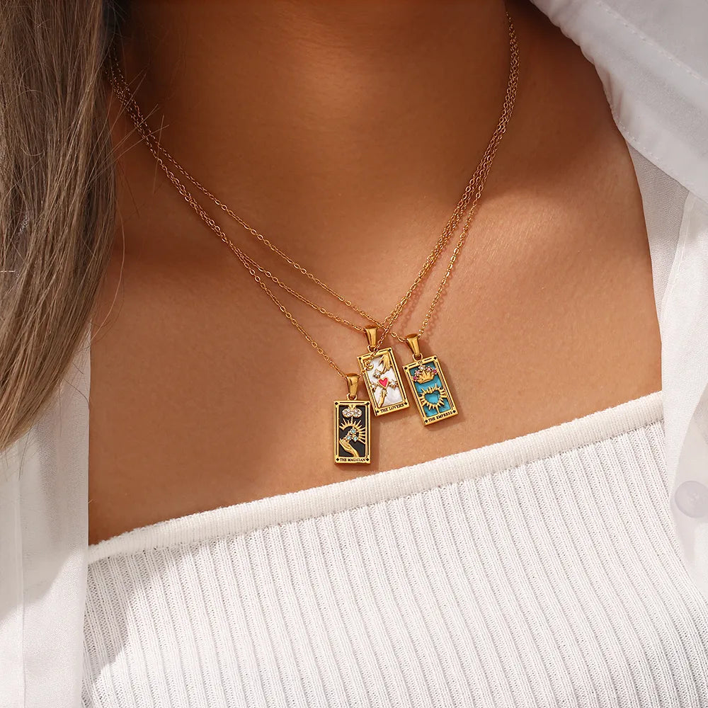 Mystic Wheel Tarot Necklace