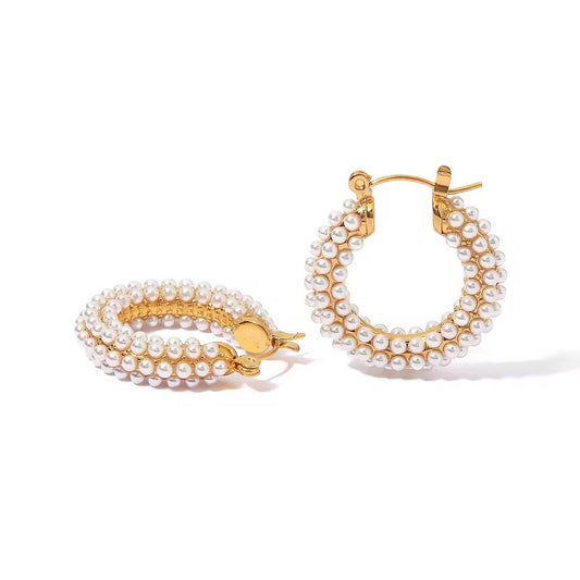 Stippled Pearl 18k