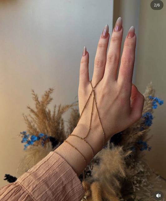 Double layer hand chain