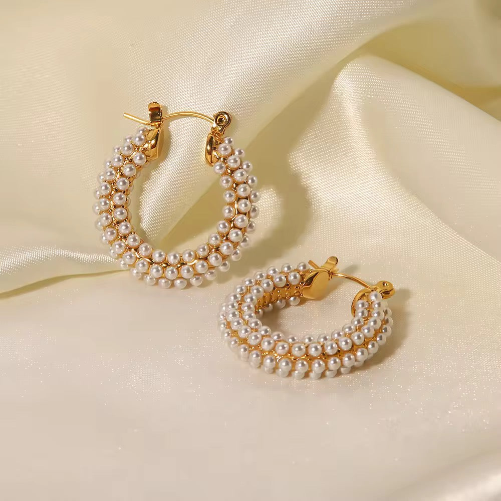 Stippled Pearl 18k